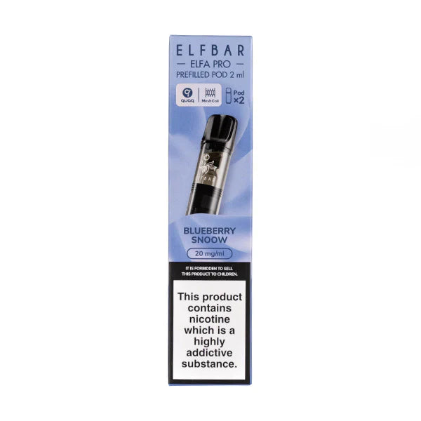 Blueberry Snoow Elf Bar Elfa Pro Pre-Filled Pods  (Podx2)