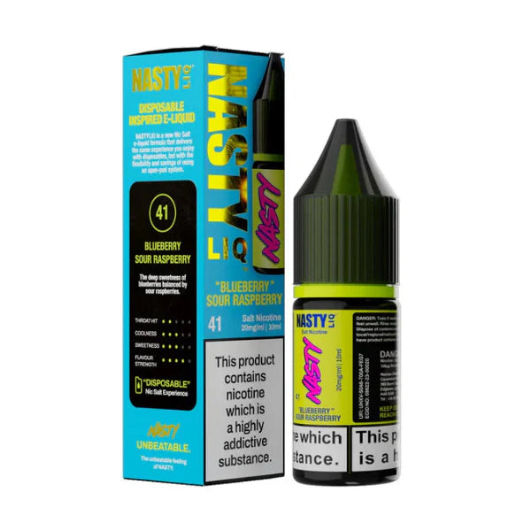 Blueberry Sour Raspberry Nasty Juice Nic Salt E-Liquid