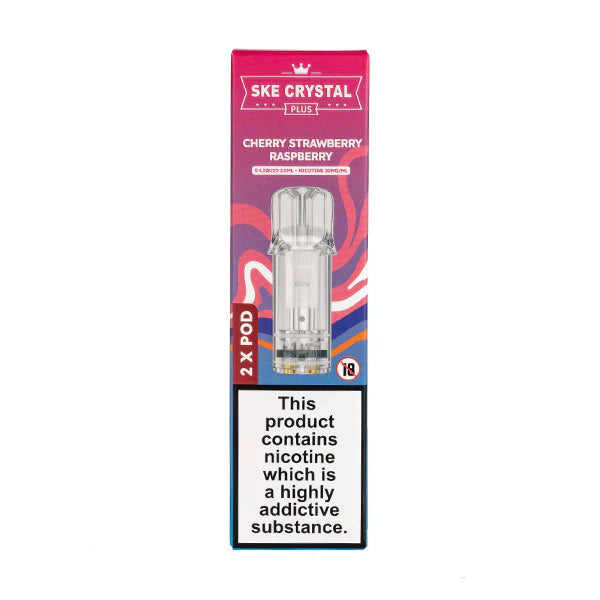 Cherry Strawberry Raspberry SKE Crystal Plus Pre-Filled Pods