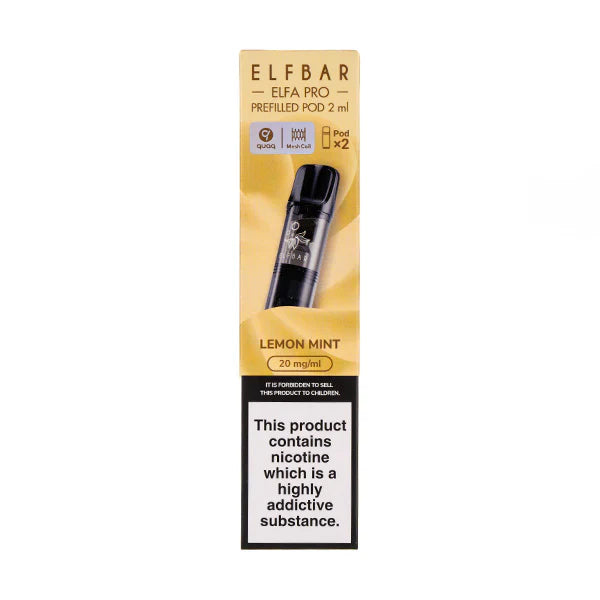 Lemon Mint Elf Bar Elfa Pro Pre-Filled Pods  (Podx2)