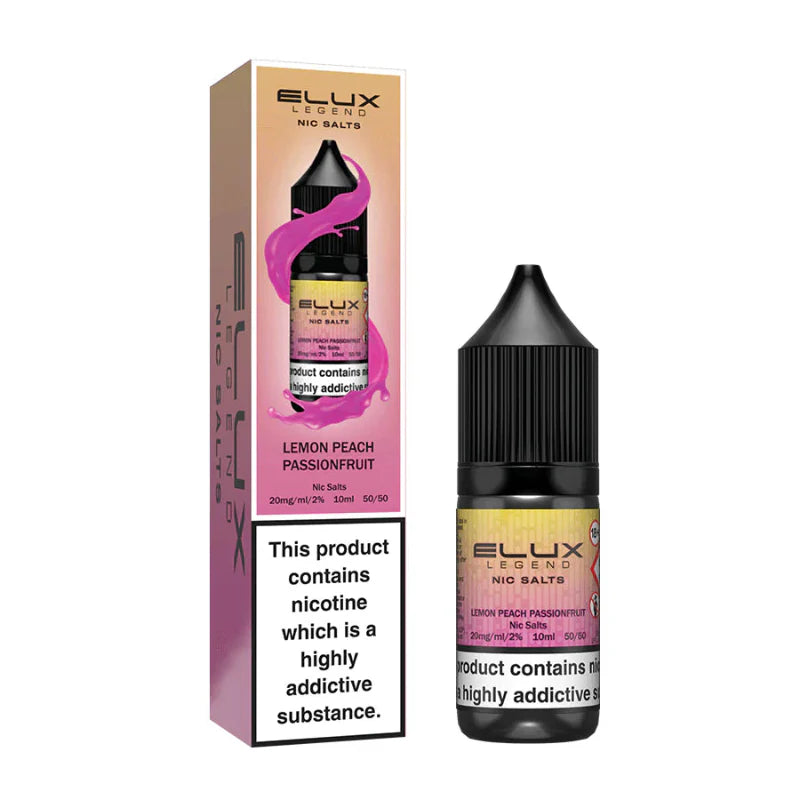Lemon Peach Passion Fruit Elux Nic Salt E-Liquid