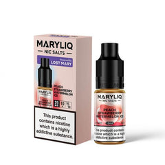 Peach Strawberry Watermelon Ice Maryliq Nic Salt E-Liquid