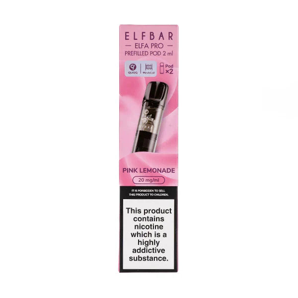 Pink Lemonade Elf Bar Elfa Pro Pre-Filled Pods  (Podx2)