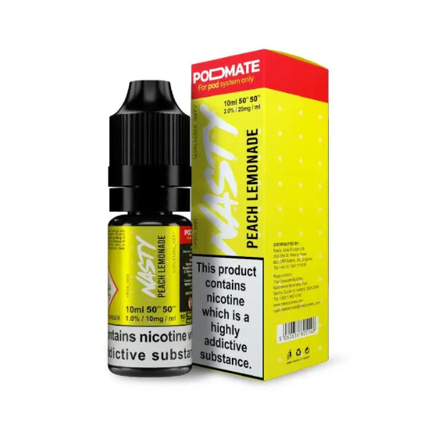 Podmate Peach Lemonade Nasty Juice Nic Salt E-Liquid