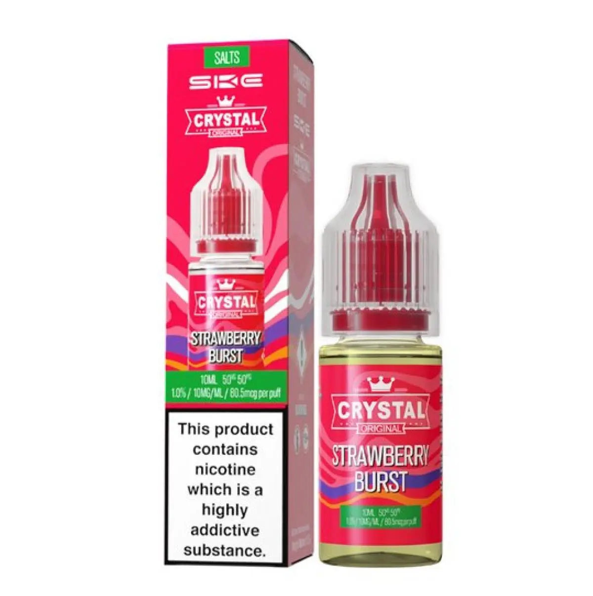 Strawberry Burst SKE Crystal Nic Salt 10ml E-Liquid