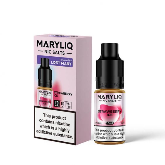Strawberry Ice Maryliq Nic Salt E-Liquid