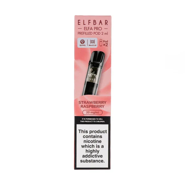 Strawberry Raspberry Elf Bar Elfa Pro Pre-Filled Pods  (Podx2)