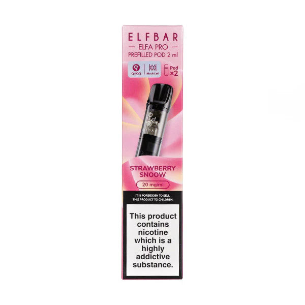 Strawberry Snoow Elf Bar Elfa Pro Pre-Filled Pods  (Podx2)